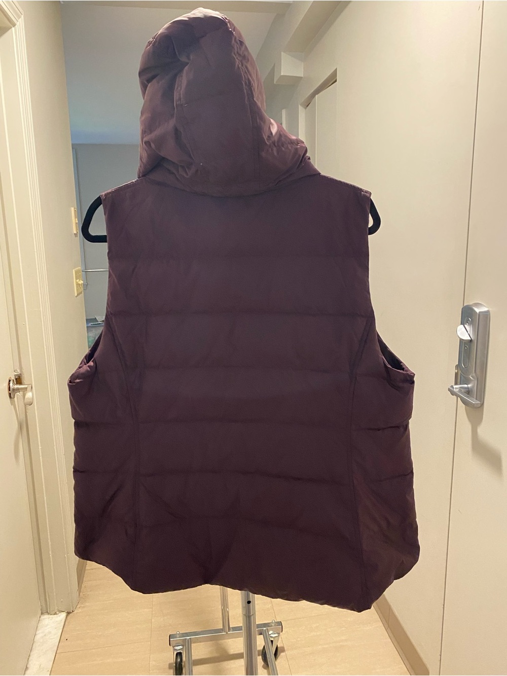 Eileen Fisher Quilted Vest in Plum - Picture 6 of 7